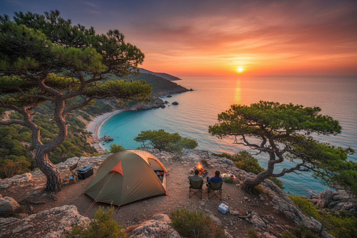 Akdeniz kamp alanları - Antalya Mersin ve Muğla kamp rotaları ve ekipman rehberi