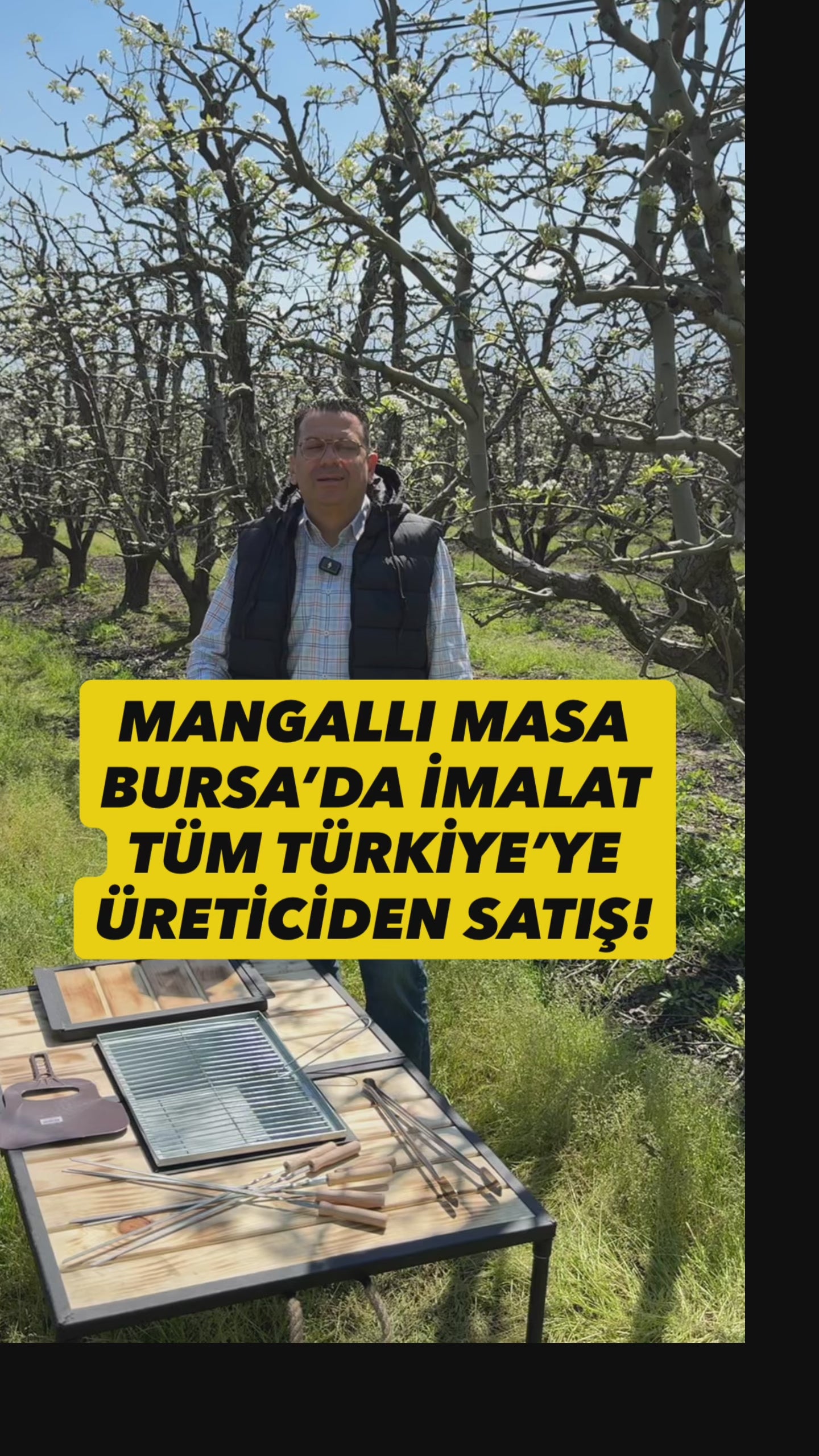 Katlanır Mangal Masası – kamp ortamında kullanım videosu